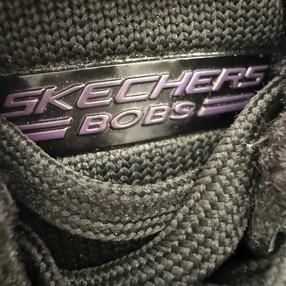 Skechers Bobs Black Athletic‎ Women’s Shoes Size 7.5W Lace Up Whimsigoth Sneaker